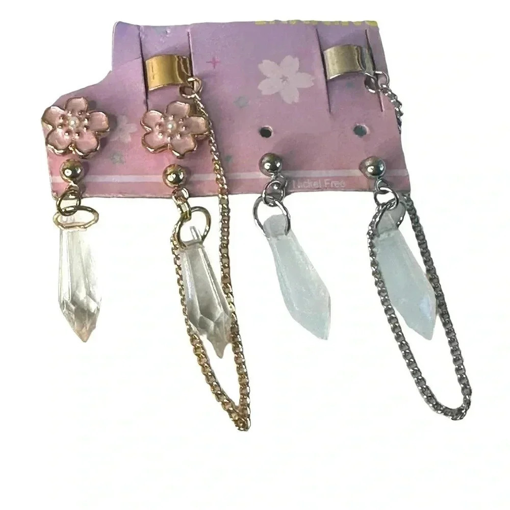 Hot topic earrings women’s jewelry cuff earring stud dangle chain jewelry